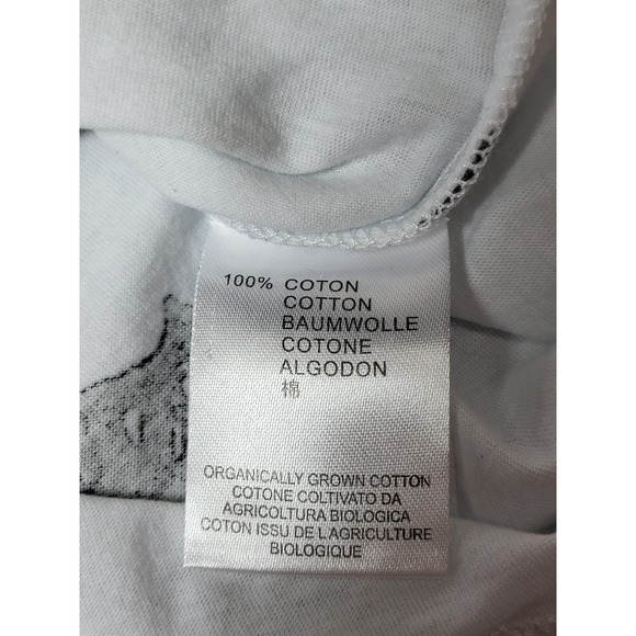 Stella McCartney White Bat In Boots Organic Cotton Raglan T-Shirt 12 Month - Picture 8 of 9